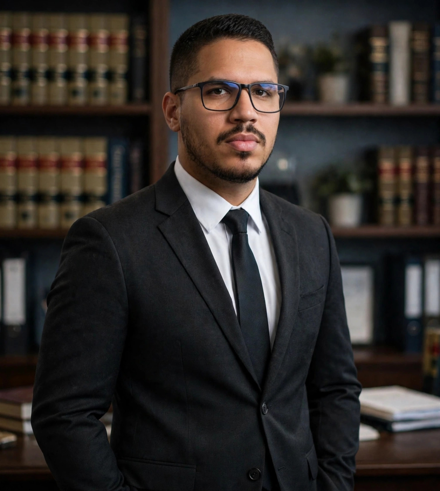 Julio Junior advogado, terno escuro e gravata